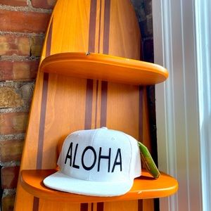 New-ALOHA White Corduroy Hat